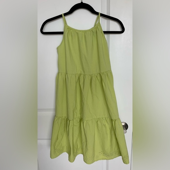 Tiered Light  Green Sundress - Picture 2 of 4